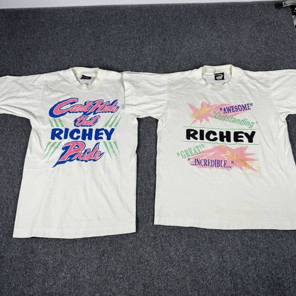 Vintage 90s Cant Hide That Richey Pride T Shirt White Single Stitch New Port